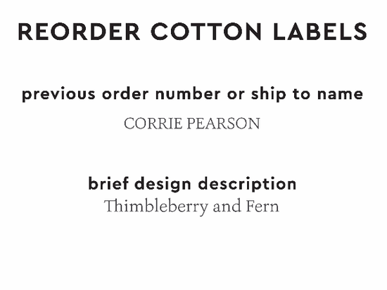 PPLR_HIDDEN_PRODUCT Reorder Previous Label Design - COTTON
