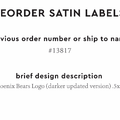 PPLR_HIDDEN_PRODUCT Reorder Previous Label Design - SATIN