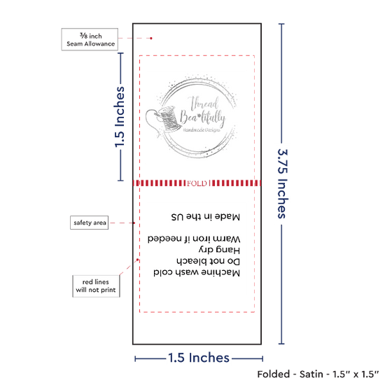 PPLR_HIDDEN_PRODUCT Print your logo/Image on Satin Tags (1.5" wide - Satin)