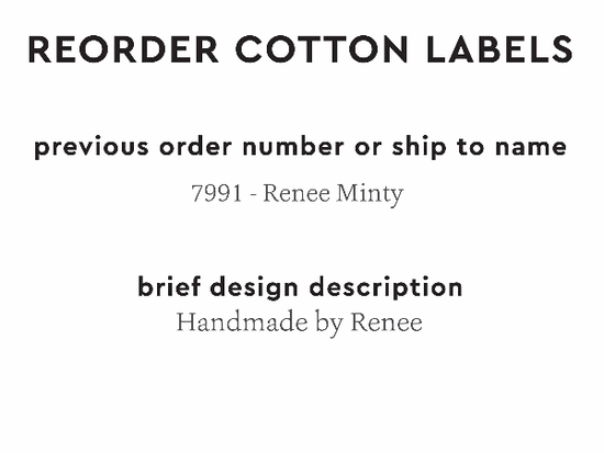 PPLR_HIDDEN_PRODUCT Reorder Previous Label Design - COTTON