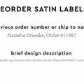 PPLR_HIDDEN_PRODUCT Reorder Previous Label Design - SATIN