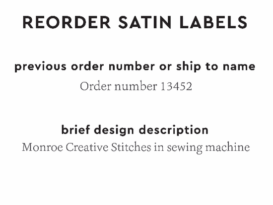 PPLR_HIDDEN_PRODUCT Reorder Previous Label Design - SATIN