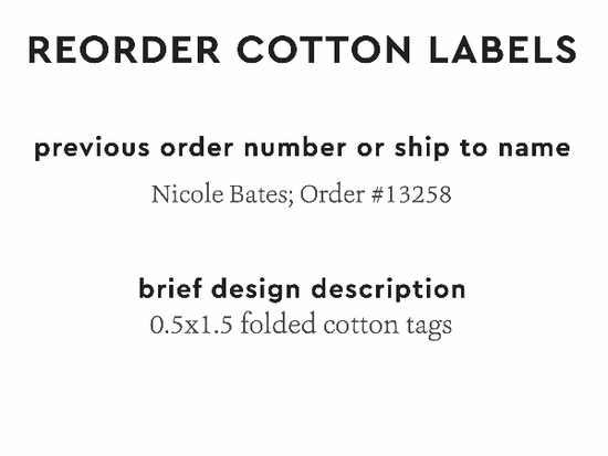 PPLR_HIDDEN_PRODUCT Reorder Previous Label Design - COTTON