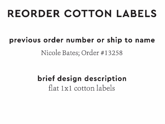 PPLR_HIDDEN_PRODUCT Reorder Previous Label Design - COTTON