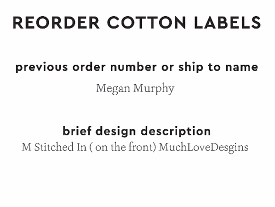 PPLR_HIDDEN_PRODUCT Reorder Previous Label Design - COTTON