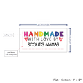 PPLR_HIDDEN_PRODUCT Rainbow Handmade with Love (2"x1"-Cotton)