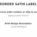 PPLR_HIDDEN_PRODUCT Reorder Previous Label Design - SATIN