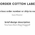 PPLR_HIDDEN_PRODUCT Reorder Previous Label Design - COTTON
