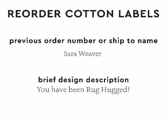 PPLR_HIDDEN_PRODUCT Reorder Previous Label Design - COTTON