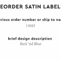 PPLR_HIDDEN_PRODUCT Reorder Previous Label Design - SATIN
