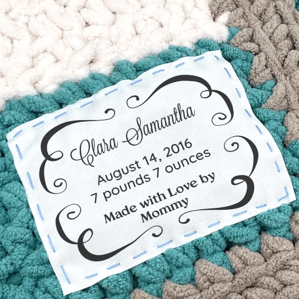 Swirl Frame Single Label – EverEmblem