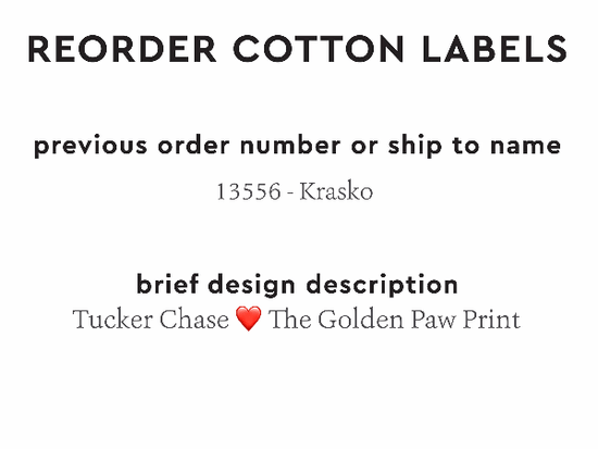 PPLR_HIDDEN_PRODUCT Reorder Previous Label Design - COTTON