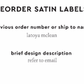 PPLR_HIDDEN_PRODUCT Reorder Previous Label Design - SATIN
