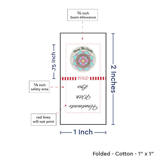 PPLR_HIDDEN_PRODUCT Print Your Logo or Image on FOLDED Cotton Tags