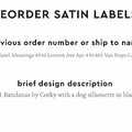 PPLR_HIDDEN_PRODUCT Reorder Previous Label Design - SATIN