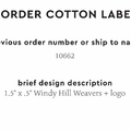 PPLR_HIDDEN_PRODUCT Reorder Previous Label Design - COTTON