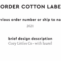 PPLR_HIDDEN_PRODUCT Reorder Previous Label Design - COTTON