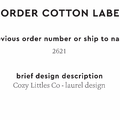 PPLR_HIDDEN_PRODUCT Reorder Previous Label Design - COTTON
