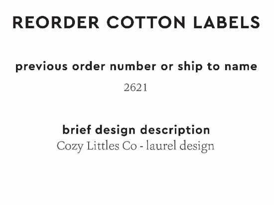 PPLR_HIDDEN_PRODUCT Reorder Previous Label Design - COTTON