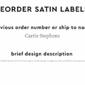 PPLR_HIDDEN_PRODUCT Reorder Previous Label Design - SATIN