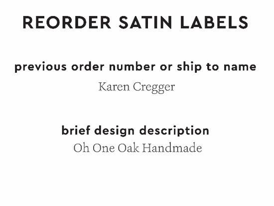 PPLR_HIDDEN_PRODUCT Reorder Previous Label Design - SATIN