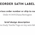 PPLR_HIDDEN_PRODUCT Reorder Previous Label Design - SATIN