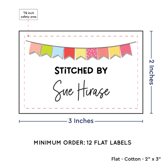 PPLR_HIDDEN_PRODUCT Colorful Banner (2"x3" Cotton - 12 labels/set)