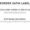 PPLR_HIDDEN_PRODUCT Reorder Previous Label Design - SATIN