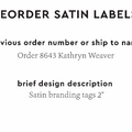 PPLR_HIDDEN_PRODUCT Reorder Previous Label Design - SATIN