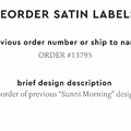 PPLR_HIDDEN_PRODUCT Reorder Previous Label Design - SATIN