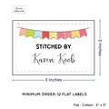 PPLR_HIDDEN_PRODUCT Colorful Banner (2"x3" Cotton - 12 labels/set)