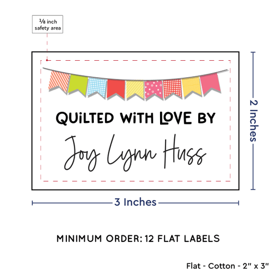 PPLR_HIDDEN_PRODUCT Colorful Banner (2"x3" Cotton - 12 labels/set)