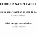 PPLR_HIDDEN_PRODUCT Reorder Previous Label Design - SATIN