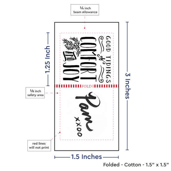PPLR_HIDDEN_PRODUCT Print Your Logo or Image on FOLDED Cotton Tags