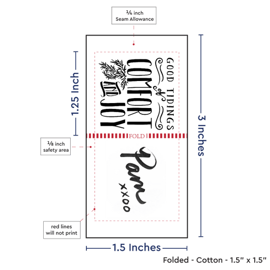 PPLR_HIDDEN_PRODUCT Print Your Logo or Image on FOLDED Cotton Tags