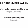 PPLR_HIDDEN_PRODUCT Reorder Previous Label Design - SATIN