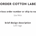 PPLR_HIDDEN_PRODUCT Reorder Previous Label Design - COTTON