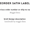 PPLR_HIDDEN_PRODUCT Reorder Previous Label Design - SATIN