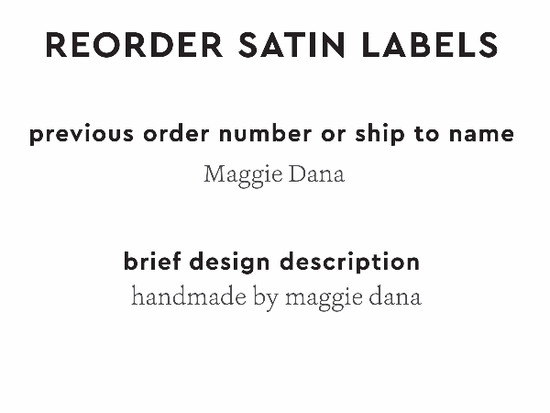 PPLR_HIDDEN_PRODUCT Reorder Previous Label Design - SATIN