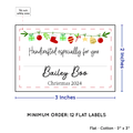 PPLR_HIDDEN_PRODUCT Christmas Garland with Fill in Blanks (2"x3" Cotton - 12 labels/set)