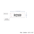 PPLR_HIDDEN_PRODUCT Two Line Tiny Labels (0.5"x1.5"-Cotton)