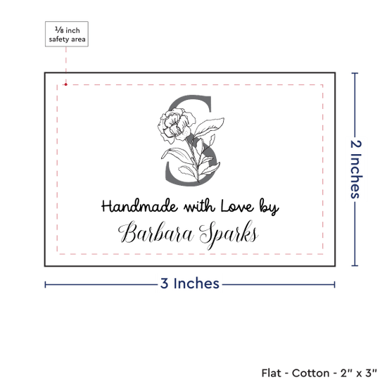 PPLR_HIDDEN_PRODUCT Floral Letter (2"x3"-Cotton)