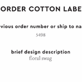 PPLR_HIDDEN_PRODUCT Reorder Previous Label Design - COTTON