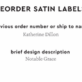 PPLR_HIDDEN_PRODUCT Reorder Previous Label Design - SATIN