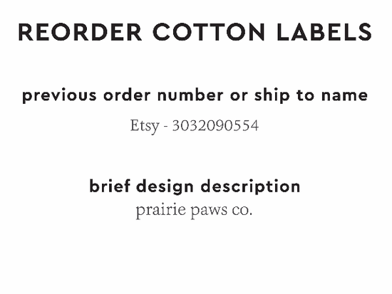 PPLR_HIDDEN_PRODUCT Reorder Previous Label Design - COTTON