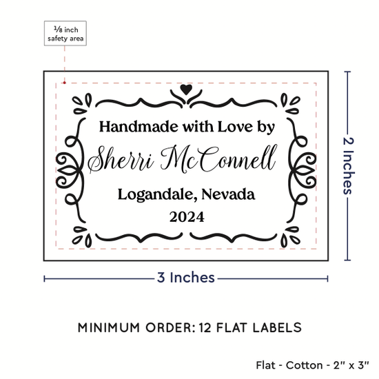 PPLR_HIDDEN_PRODUCT Swirl Accent Border (2"x3" Cotton - 12 labels/set)