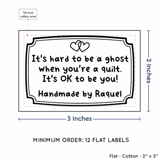 PPLR_HIDDEN_PRODUCT Frame Quote (2"x3" Cotton - 12 labels/set)