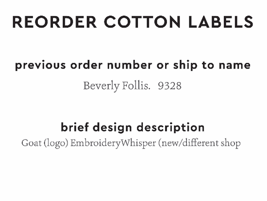 PPLR_HIDDEN_PRODUCT Reorder Previous Label Design - COTTON