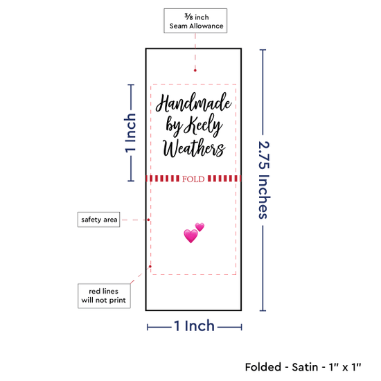 PPLR_HIDDEN_PRODUCT Handmade Square (1" wide - Satin)