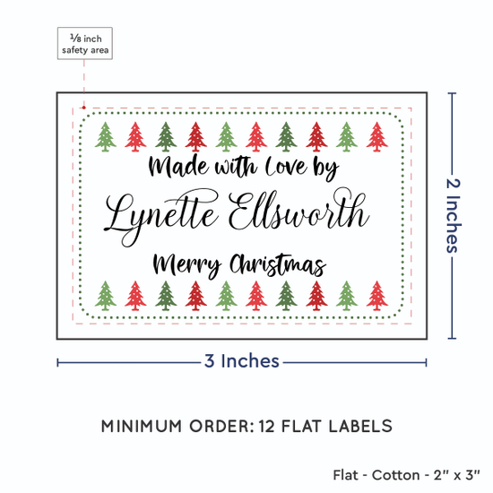PPLR_HIDDEN_PRODUCT Christmas Trees (2"x3" Cotton - 12 labels/set)
